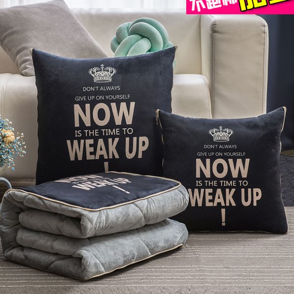 抱枕被子两用新款汽车载折叠被子加厚冬季车上午睡枕头被子二合一