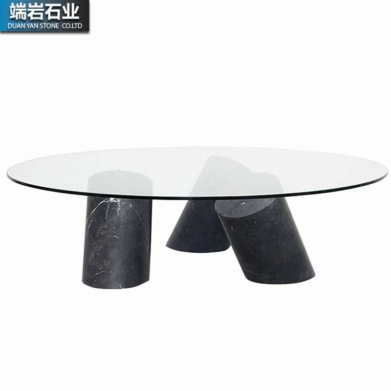 天然大理石一体餐台现代简约茶几边几茶桌桌子吧台饭桌饭台面设计