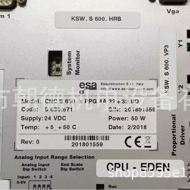ESA电源CNC S 630 X PPG 4A 32+32I/O S630.571 24VDC  CNCS630维
