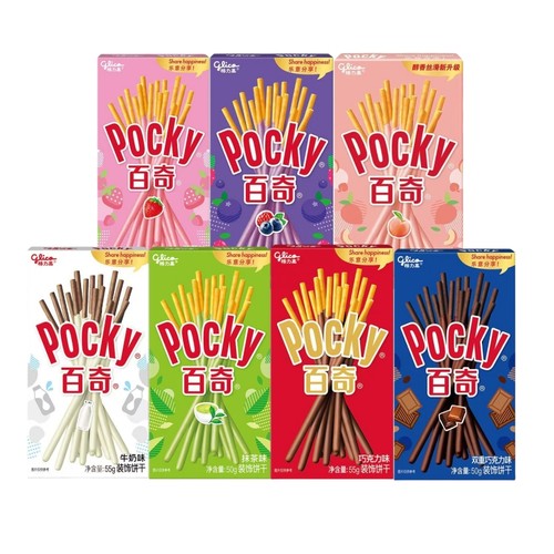 格力高百奇饼干5盒组合