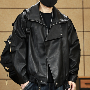 潮机车飞行员加绒皮夹克男款 美式 新款 外套2025秋季 高级感皮衣男士