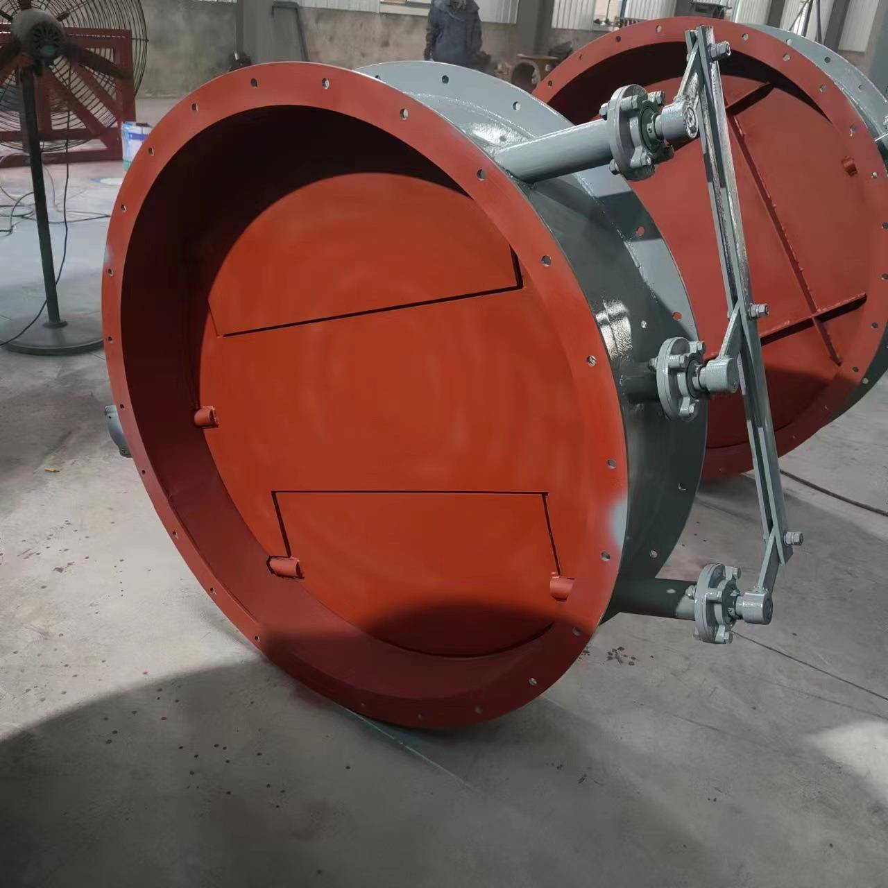 手动涡轮通风蝶阀除尘管道大口径风阀矩形气动百叶阀电动圆形风门