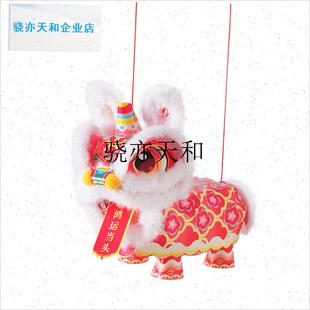 l年春节元旦马g年国潮醒狮灯笼手工diy儿童制作材料狮子花灯2026