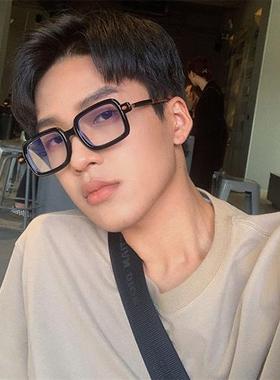 极速小众太阳眼镜男女款级感平光镜复古方I形眼镜UV400户外防晒太