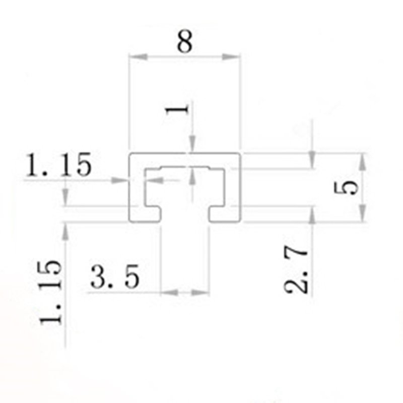 极速光电型导轨工业开关q5u槽铝*铝安装轨型材条8滑型感应器铝合