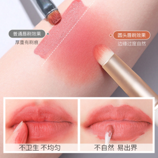 极速带盖圆头唇h刷口红刷迷你便携遮瑕刷逆龄专业唇膏晕染化妆刷