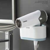 极速免打孔卫生间浴室壁挂风吹机架子置物架洗手间放X吹风筒架子