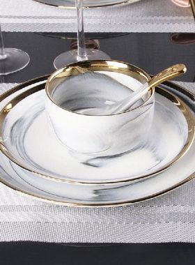 极速European Dinner Plates Set of 6 LuHxury Serving Dinner P