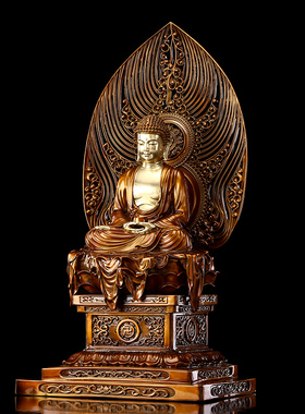 极速仿古释迦摩尼佛像纯铜家用供C奉娑婆三圣观音地藏王菩萨佛像