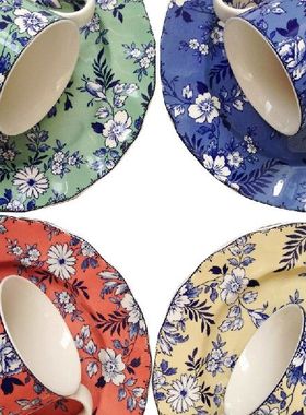 极速Retro Kitchen Utensils Plates EColorful Flowers Tablewar