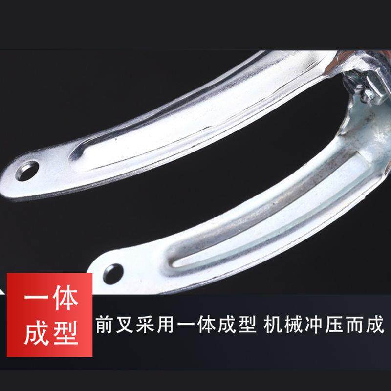 新品轮椅前叉前轮总成万向轮v轴承前小轮子6寸7寸8寸耐用橡胶轮子