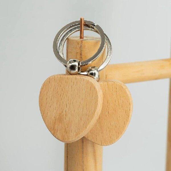 极速Blank Wooden Keychain Wooden Keychain Keyring KeyXchain