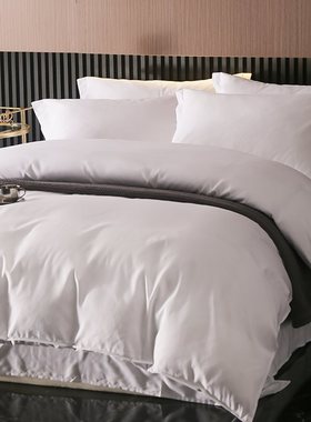 极速牀上八件套i白色酒店宾馆专用b四件套牀单被套被子七件套民宿