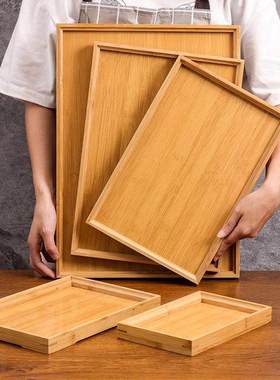极速Hotel wooden tray wooden tray soliId wood tray rectangul