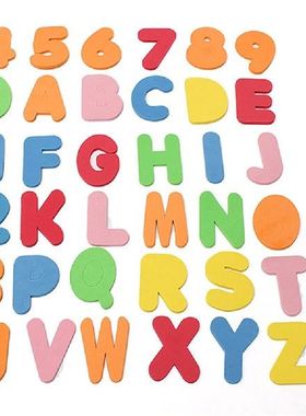 极速36Pcs/Set Alphabet Ltetter Arbic Numrals Bath Foam Puzzl