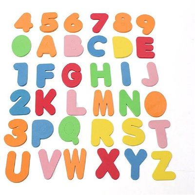 极速36Pcs/Set Alphabet Ltetter Arbic Numrals Bath Foam Puzzl