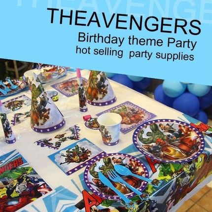 极速Avengeers theme Birthday Party Supplies Theme Pack Decor