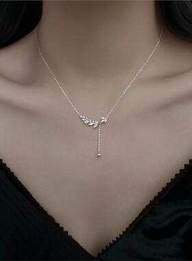 【巷南】999纯银麦穗锁骨