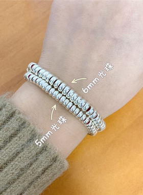 银盘缠手串s925纯银手工编织古法钱串子百搭新中式手绳送女友礼物