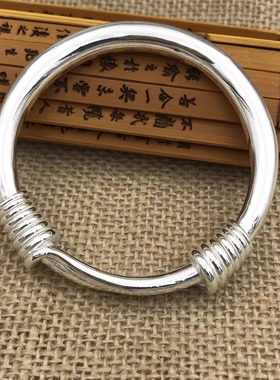 纯银工匠足999手宝塔绕丝