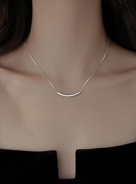 【巷南】999纯银微笑项链2