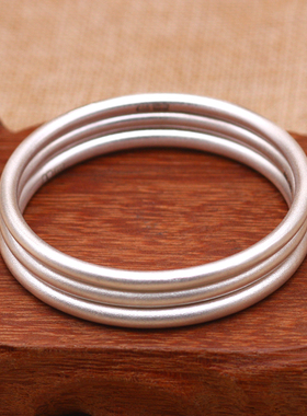 抖音同款古法银手镯女足99