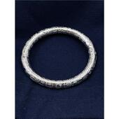 圆条吉言多宝足银999手镯定制