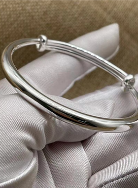 足银999纯手工定制实心光