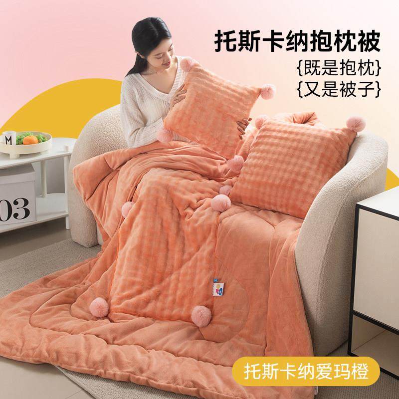 加厚汽车抱枕被子两用加绒车载靠垫枕头被办公室沙发午休空调被,居家布艺,抱枕被,淘宝优惠券,粉丝福利购,淘宝优惠卷