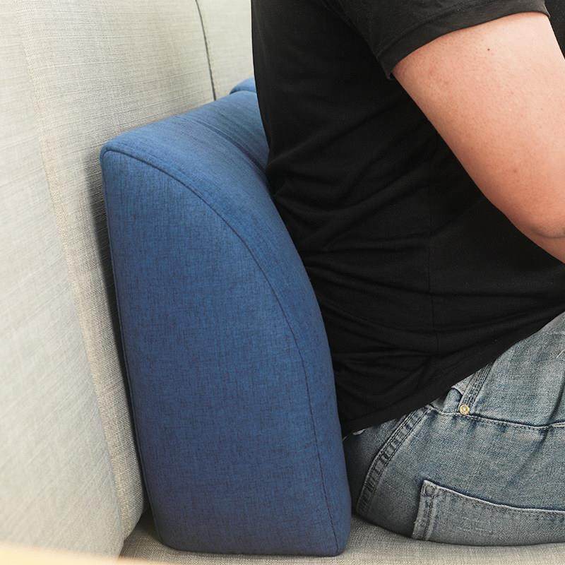 沙发靠背腰枕客厅实木沙发榻榻米单人护腰靠垫抱枕床头软包可拆洗