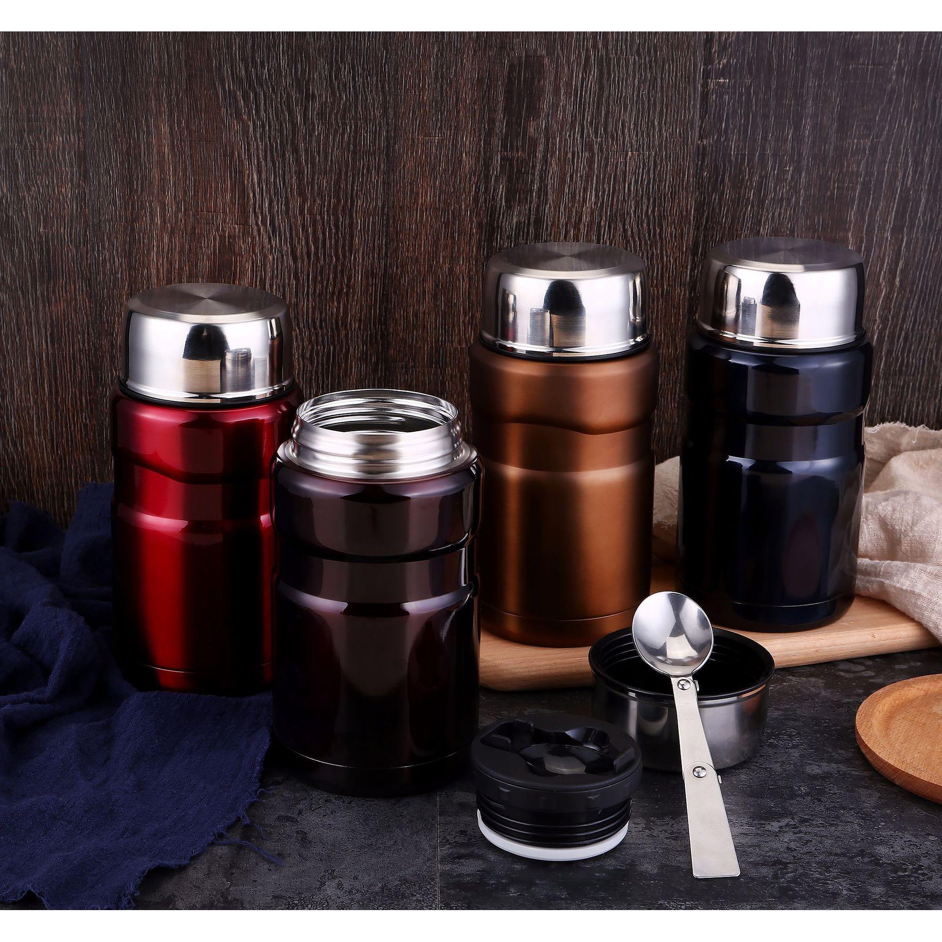 800ml不锈钢真空超长保温内胆镀铜焖烧罐大容量保温饭盒包邮