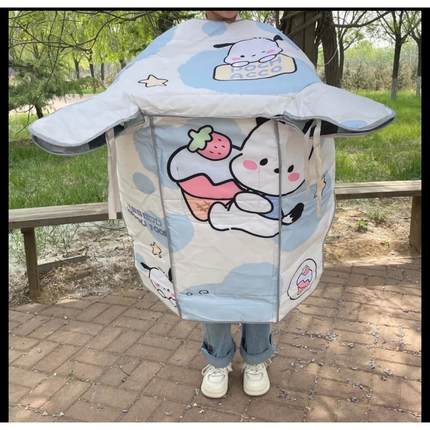 夏季帕恰狗三合一挡风被电动车电瓶防晒薄款防水三轮车踏板防风被