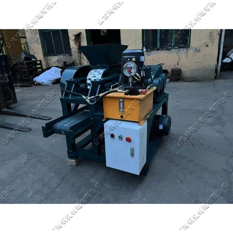 小型矿粉压球机 自动煤球造块设备 金属矿粉制球造块机