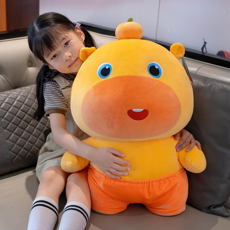 正版水豚噜噜玩偶大号睡觉抱枕卡皮巴拉公仔毛绒娃娃女圣诞节礼物