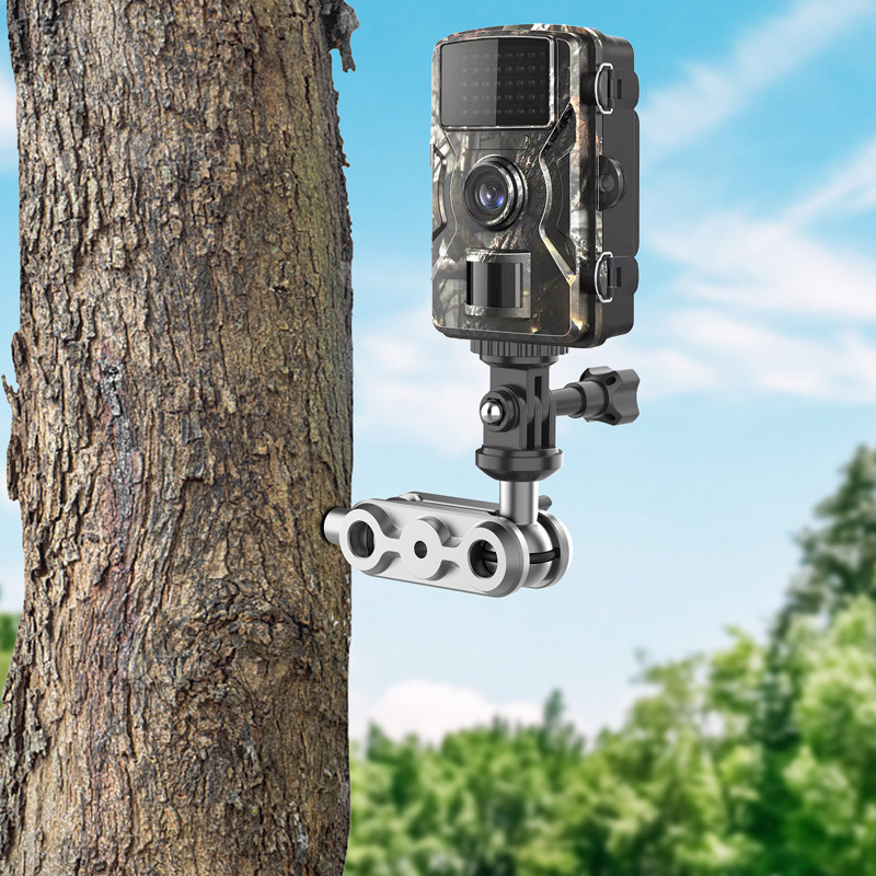 LRBH户外野外丛林森林拍摄运动相机支架金属车载墙壁螺丝固定专用2025新款