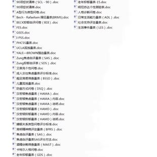 明尼苏达多项人格测验双向情感障碍测试sds微笑抑郁自测量表 sas