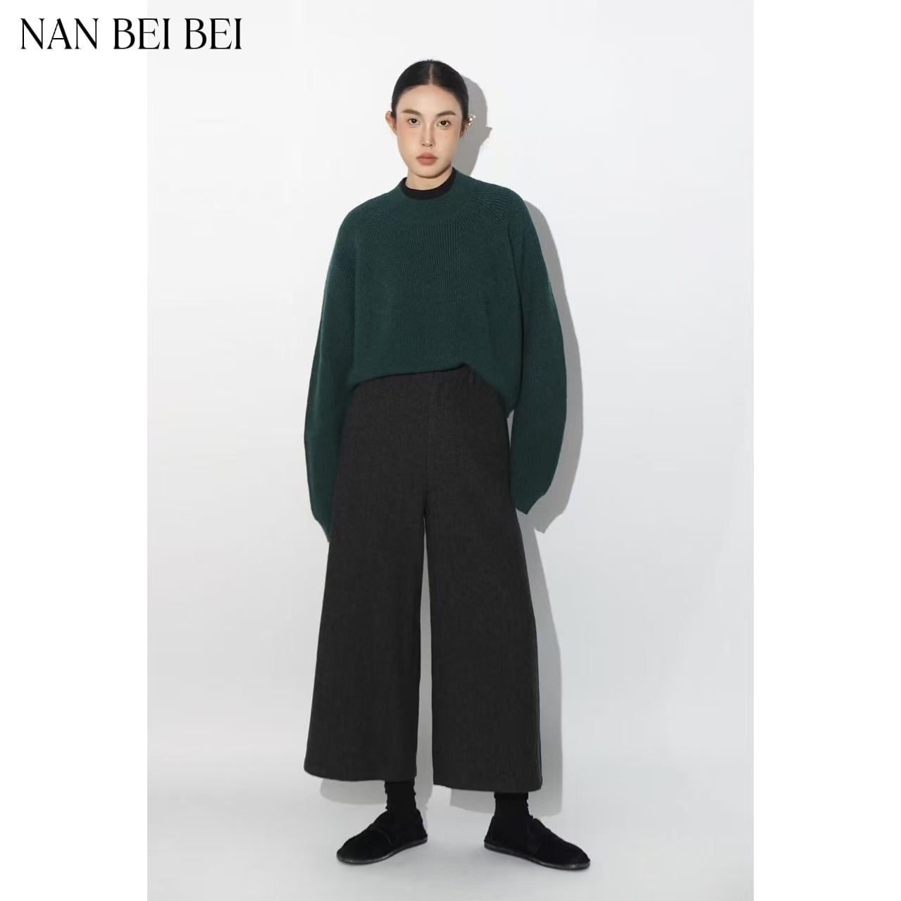 百搭通勤直筒8分裤子休闲裤女