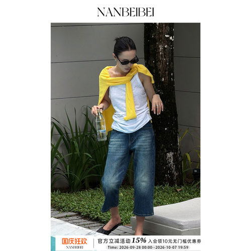 牛仔长裤女夏季简约休闲裤子