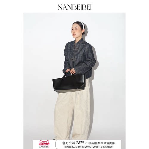 提花刺绣压褶休闲裤女