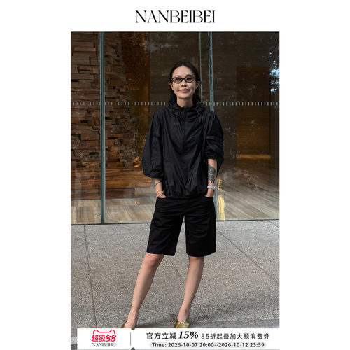 百搭薄款牛仔直筒五分裤女