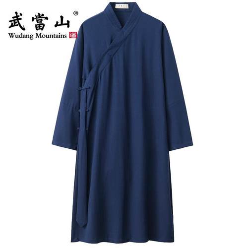 服饰男女同款传统三清领飘逸斜襟太极服道袍武当派传统道服