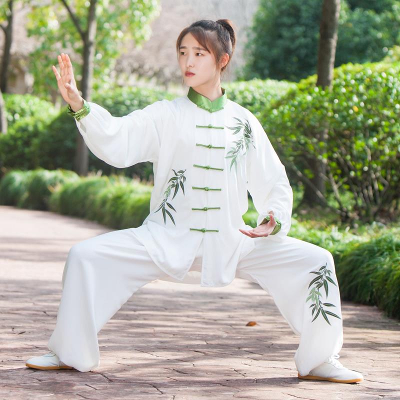 太极服女款新款2025武术表演太极拳练功服装男春秋夏八段锦图片