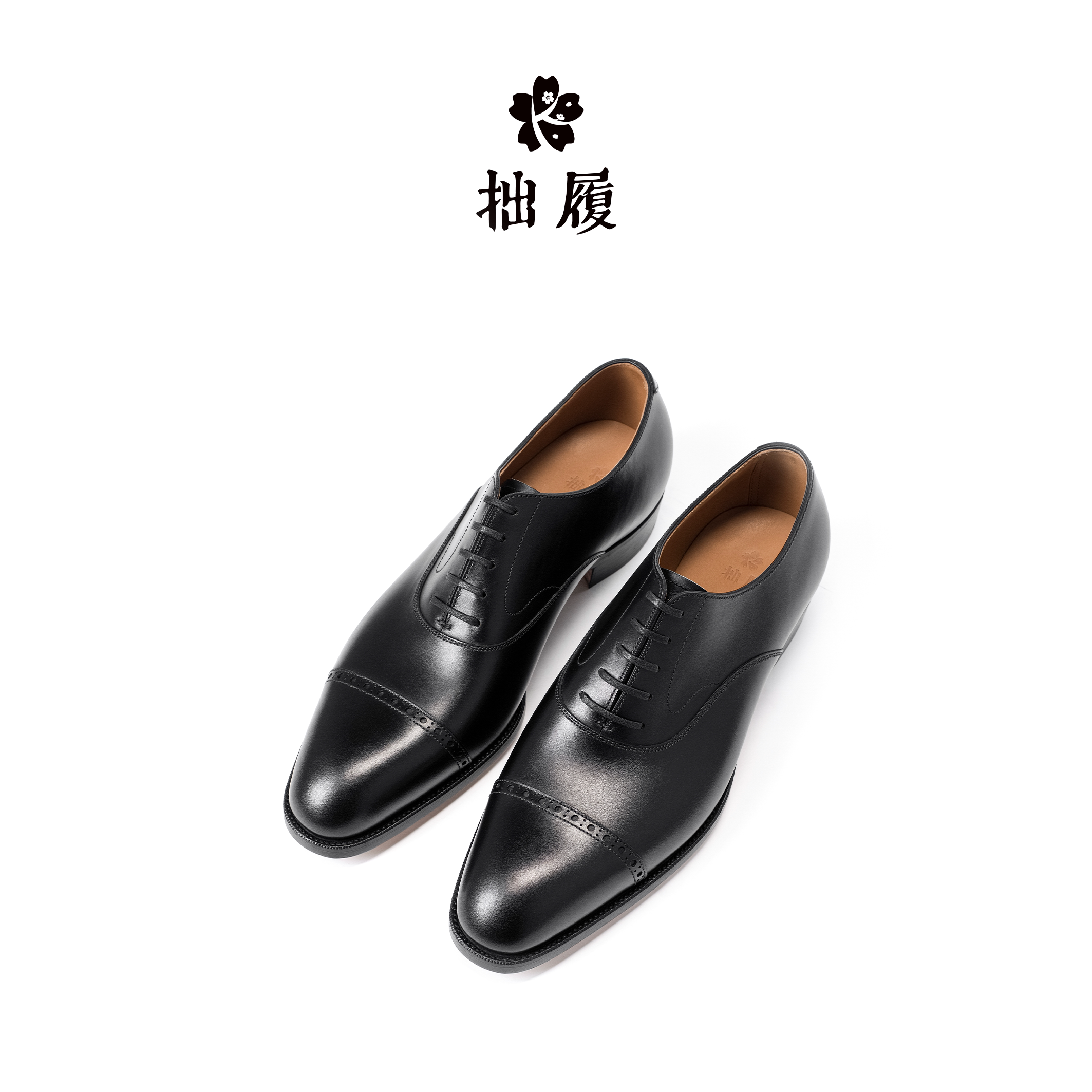 男士正装手工皮鞋三接头牛津鞋图片
