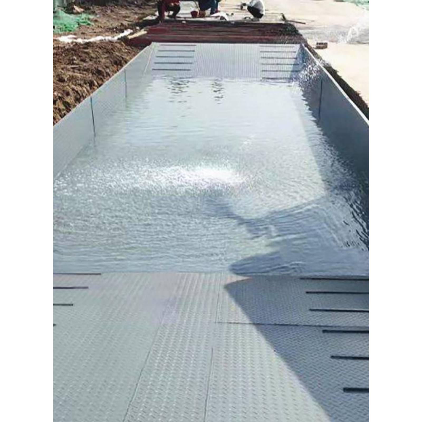 广西工地移动洗车槽全自动洗轮机渣土车过水池大型钢制洗车池冲洗