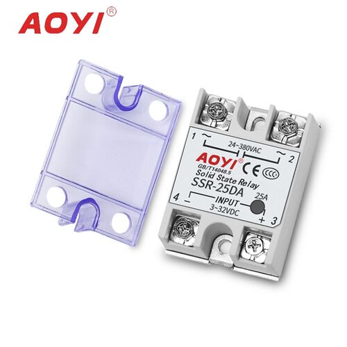 奥仪AOYI单相固态继电器SSR-40DASSR-25VASSR-40AA10-90A规格齐全