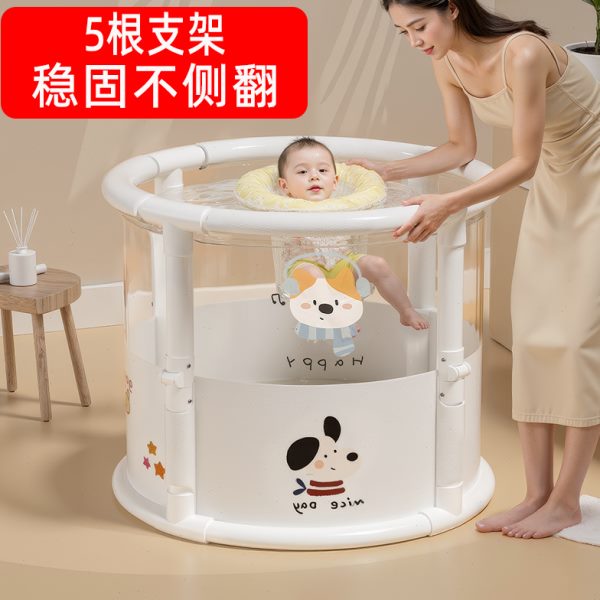 超大号新生可折叠婴儿游泳桶游泳池幼儿宝宝泡澡桶儿童洗澡盆家用