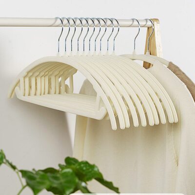 几仓DREX植绒衣架家用衣柜挂衣撑防滑无痕防肩角晾衣架整理师专用