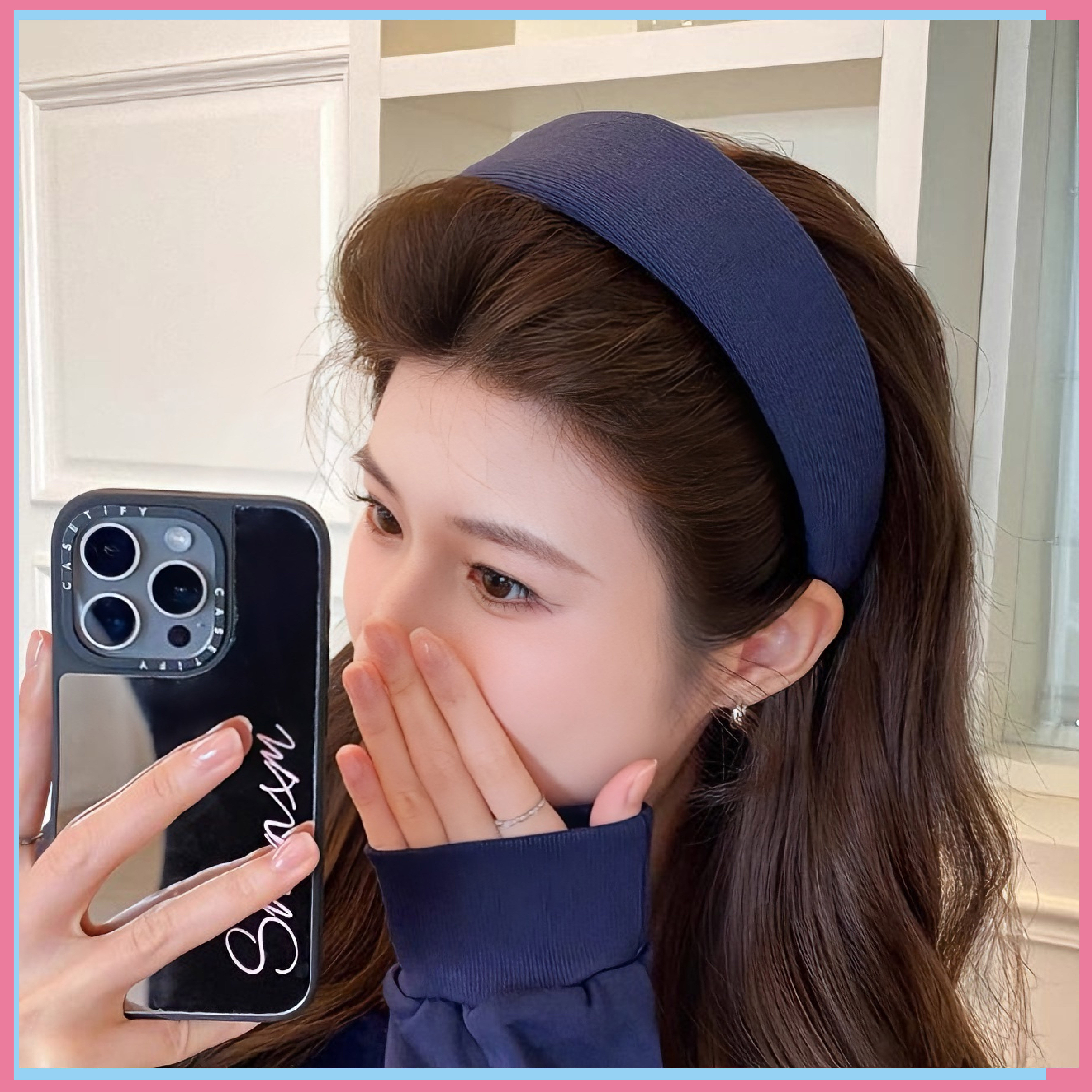 韩系日常外戴宽边发箍女款