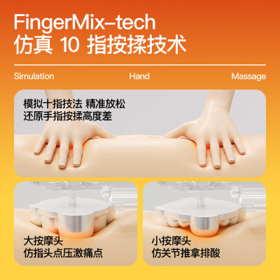 PGG腰颈背部按摩器按腰部後背部靠垫枕头无线车载肩颈椎按摩仪