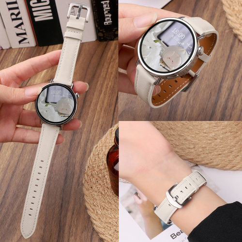 适用于小米watchS5/S4手表带s4sprot升级同款真皮s3腕带Xiaomi智能运动手表S2/S1Pro男女高级感替换带Color2